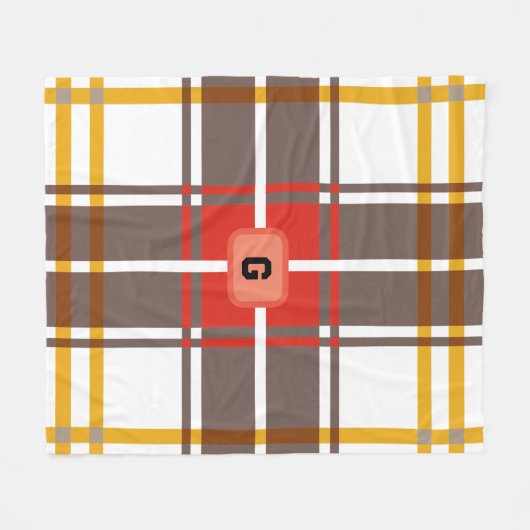 エレガント素朴カラフル板 フリースブランケット (正面(横))