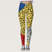 エレガント素朴カラフル点 レギンス (正面)