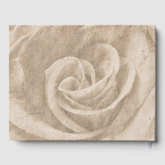 エレガント素朴クラシックフローラ結婚ズGuest Book 1 ゲストブック (裏面)