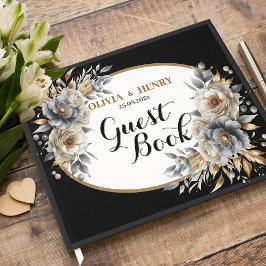 エレガント素朴クラシックフローラ結婚ズGuest Book 5 ゲストブック
