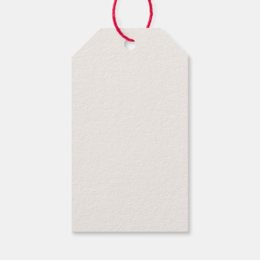 エレガント素朴クリスマスリース平和オン・アース ギフトタグ (裏面)