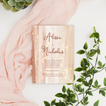 エレガント素朴テラコッタ金ゴールド水色結婚の