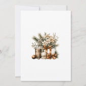 エレガント素朴パーティの招待状 招待状 (裏面)