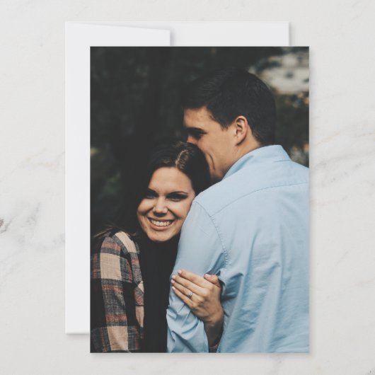 エレガント素朴ヒマワリ樹皮フローラ写真 セーブザデート (裏面)