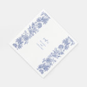 エレガント素朴フランスのフローラ結婚ズ スタンダードランチョンナプキン (角)