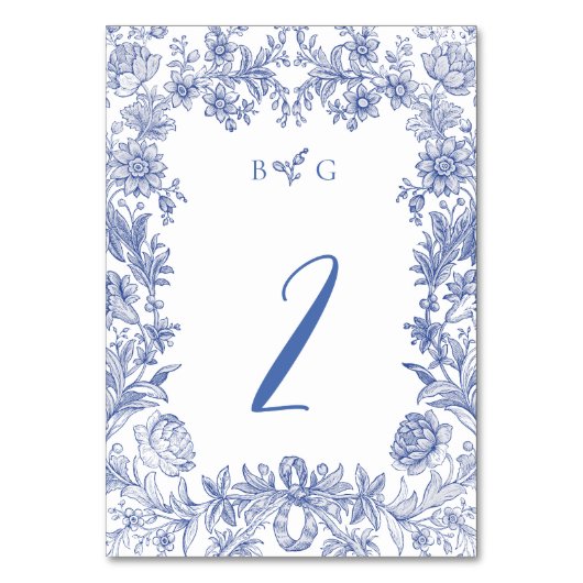 エレガント素朴フランスのフローラ結婚ズ テーブルナンバー (正面)