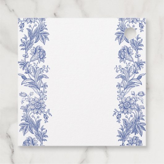 エレガント素朴フランスのフローラ結婚ズ フェイバータグ (裏面)