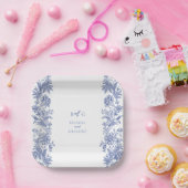 エレガント素朴フランスのフローラ結婚ズ ペーパープレート (パーティー)