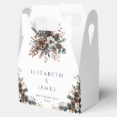 エレガント素朴フローラピネコーンフォレ結婚スト フェイバーボックス (オープン)