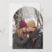 エレガント素朴フローラピ結婚ネコン写真 招待状 (裏面)