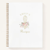 エレガント素朴フローラベーキングレシピ ノートブック (正面)