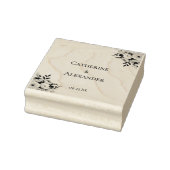 エレガント素朴フローラ結婚の ラバースタンプ (スタンプ)