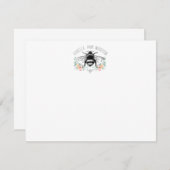 エレガント素朴フローラ ノートカード (正面/裏面)