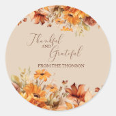 エレガント素朴フローラ ラウンドシール (正面)