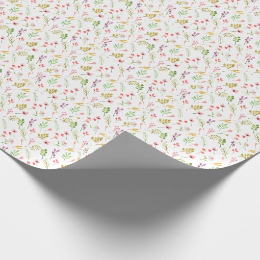 エレガント素朴フローラ ラッピングペーパー (角)