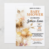 エレガント素朴フローラ 招待状 (正面/裏面)