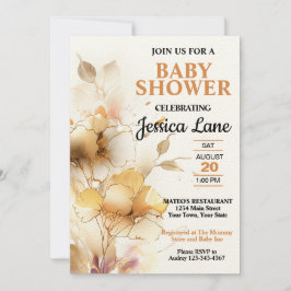 エレガント素朴フローラ 招待状