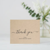 エレガント素朴プロフェッショナル予算サンキューカード (スタンド正面)