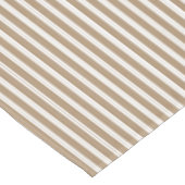 エレガント素朴ベージュフランスのブラウン小ストライプ型 テーブルクロス (アングル)