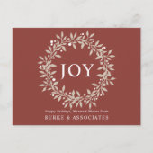 エレガント素朴リース シーズンポストカード (正面)