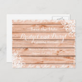 エレガント素朴レースと救ウド結婚ス 案内ポストカード (正面/裏面)