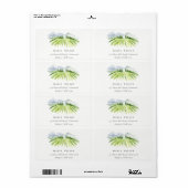 エレガント素朴ワイナリーヴィネヤードマウンテンアドレス ラベル (フルシート)