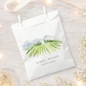 エレガント素朴ワイナリーヴィネヤードマウン結婚テン フェイバーバッグ (クリップ留めされた状態)