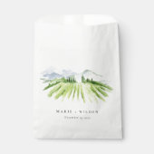 エレガント素朴ワイナリーヴィネヤードマウン結婚テン フェイバーバッグ (正面)