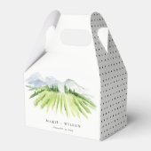 エレガント素朴ワイナリーヴィネヤードマウン結婚テン フェイバーボックス (正面サイド)