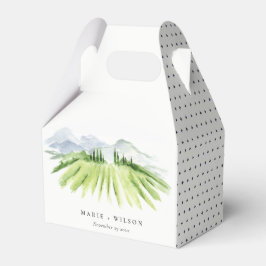 エレガント素朴ワイナリーヴィネヤードマウン結婚テン フェイバーボックス