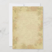 エレガント素朴ヴィンテージリハーサル招待状 招待状 (裏面)