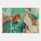 エレガント素朴ヴィンテージ ラッピングペーパーシート (正面)