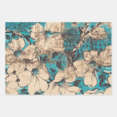 エレガント素朴ヴィンテージ ラッピングペーパーシート (正面)