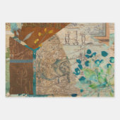 エレガント素朴ヴィンテージ ラッピングペーパーシート (正面2)