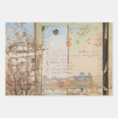 エレガント素朴ヴィンテージ ラッピングペーパーシート (正面2)