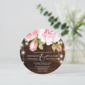 エレガント素朴木バラ結婚ズ 招待状 (スタンド正面)