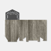 エレガント素朴木材結婚黒板 フェイバーボックス (折り畳みなし)