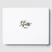 エレガント素朴松結婚灯 ゲストブック (裏面)