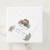 エレガント素朴松結婚灯 フェイバータグ (インサイチュ)