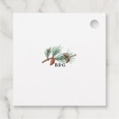 エレガント素朴松結婚灯 フェイバータグ (裏面)