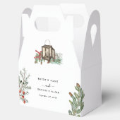 エレガント素朴松結婚灯 フェイバーボックス (オープン)