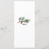 エレガント素朴松結婚灯 メニュー (裏面)