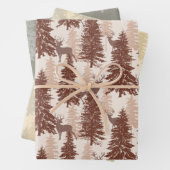 エレガント素朴林鹿 ラッピングペーパーシート (インサイチュ)