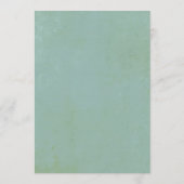 エレガント素朴水の結婚色の魅力 招待状 (裏面)