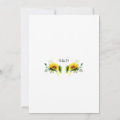 エレガント素朴水結婚色 招待状 (裏面)