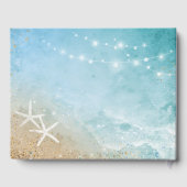 エレガント素朴海波ビーチ結婚式 ゲストブック (裏面)