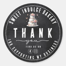 エレガント素朴白黒ベーカリーありがとう