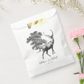 エレガント素朴白黒鹿 フェイバーバッグ (封をした状態)