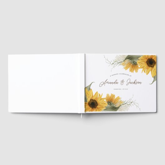 エレガント素朴秋の結婚式 ゲストブック (全面)