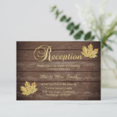 エレガント素朴秋カントリーウェディング披露宴 エンクロージャーカード (スタンド正面)